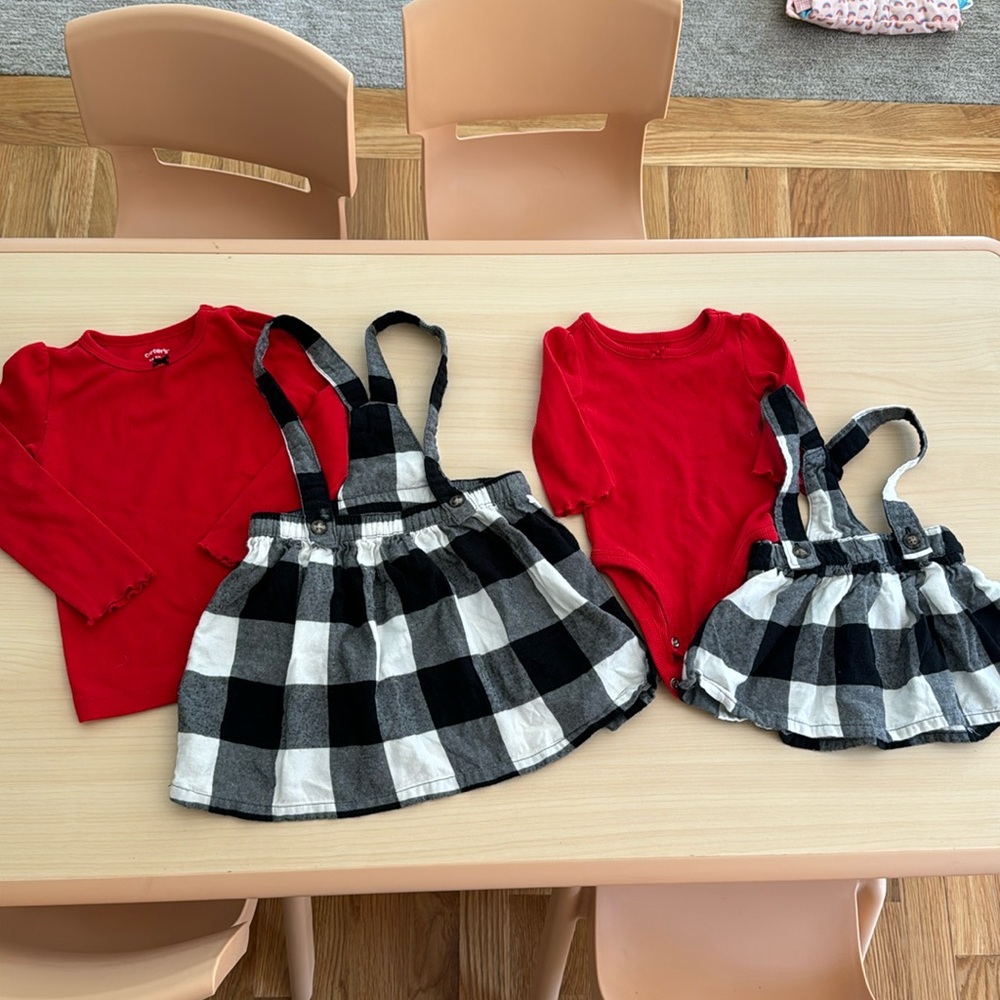 big sis/lil sis holiday fits ♥️